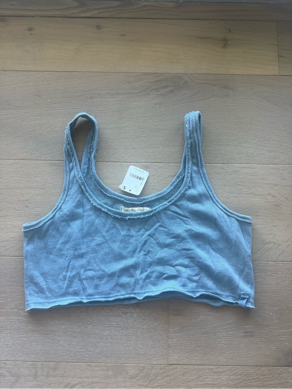 Free People Light Blue Cotton Tank